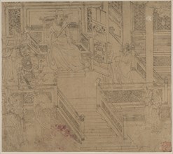 Album of Daoist and Buddhist Themes: Kings of Hells: Leaf 29, 1200s. China, Southern Song dynasty
