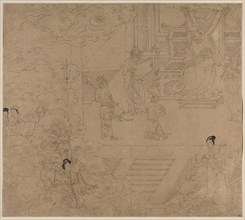 Album of Daoist and Buddhist Themes: Kings of Hells: Leaf 32, 1200s. China, Southern Song dynasty