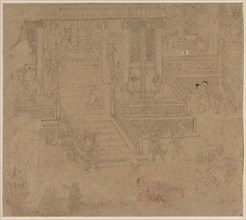 Album of Daoist and Buddhist Themes: Kings of Hells: Leaf 37, 1200s. China, Southern Song dynasty