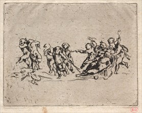 Bacchanal with Children and Chariot. Jean-Baptiste Carpeaux (French, 1827-1875). Etching; sheet: 16
