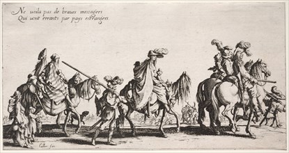 The Bohemians: The Bohemians Marching: The Vanguard, c. 1621-1625. Jacques Callot (French,