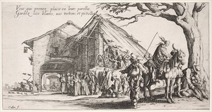 The Bohemians: The Stopping Place: The Fortune Teller, c. 1621-1625. Jacques Callot (French,