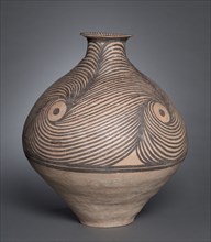 Jar with Spiral Designs, 3300-2650 BC. Northwest China, Neolithic period, Majiayao culture,