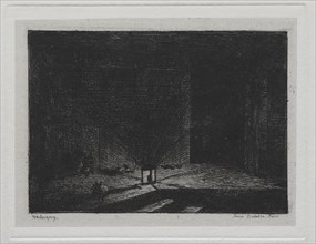 The Boat Trip:  Interior of an Inn (The Corridor of an Inn), 1861. Charles François Daubigny