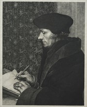 Erasmus, after Holbein, 1863. Félix Bracquemond (French, 1833-1914). Etching; sheet: 35 x 27.6 cm