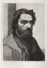 Alphonse Legros, 1861 (printed 1875). Félix Bracquemond (French, 1833-1914), Cadart. Etching on