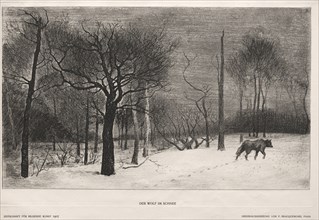 Winter, 1862. Félix Bracquemond (French, 1833-1914), Bildende Kunst. Etching; sheet: 23.5 x 32.5 cm