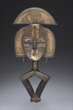 Reliquary Guardian Figure, probably 1800s. Equatorial Africa, Gabon, Kota, probably 19th century.