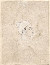 Portrait of a Man, late 1700s. India, Pahari, late 18th century. Ink on paper; overall: 7.3 x 5.5