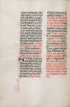 Missale: Fol. 172v: Music for "Alleluia" etc. at beginning of Easter, 1469. Bartolommeo Caporali