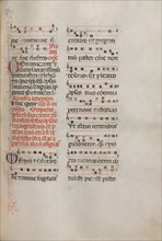 Missale: Fol. 181: Music for various ordinary prayers, 1469. Bartolommeo Caporali (Italian, c.