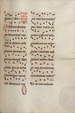 Missale: Fol. 189: Music for various prayers, 1469. Bartolommeo Caporali (Italian, c. 1420-1503),