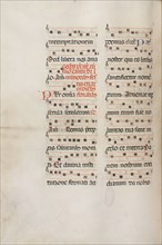 Missale: Fol. 189v: Music for various prayers, 1469. Bartolommeo Caporali (Italian, c. 1420-1503),
