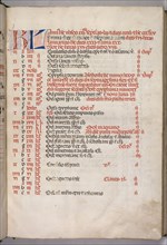 Missale: Fol. 3r: January Calendar Page, 1469. Bartolommeo Caporali (Italian, c. 1420-1503),