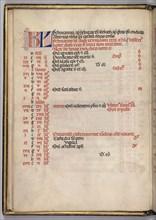 Missale: Fol. 3v: February Calendar Page, 1469. Bartolommeo Caporali (Italian, c. 1420-1503),