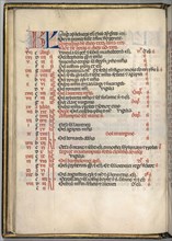 Missale: Fol. 6v: August Calendar Page, 1469. Bartolommeo Caporali (Italian, c. 1420-1503),