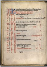 Missale: Fol. 7v: October Calendar Page, 1469. Bartolommeo Caporali (Italian, c. 1420-1503),