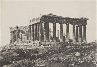 Parthenon, 1852. Eugène Piot (French, 1812-1891). Salted paper print from waxed paper negative;