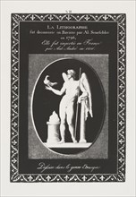 Art of the Lithograph: Dedication Sheet, Plate VII, 1819. Alois Senefelder (German, 1771-1834).