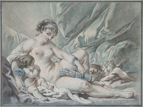 Love Requests Venus to Return His Weapons to Him, 1768. Louis-Marin Bonnet (French, 1736-1793),