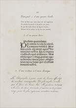Art of the Lithograph: Printing Letters, Plate XV, 1819. Alois Senefelder (German, 1771-1834).