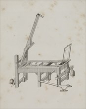 Art of the Lithograph: Printing Press, 1819. Alois Senefelder (German, 1771-1834). Lithograph;