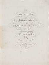 Art of the Lithograph: Title Page, Plate I, 1819. Alois Senefelder (German, 1771-1834). Lithograph;