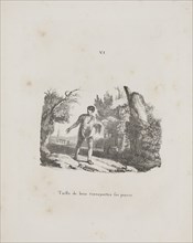 Art of the Lithograph: Transfer of a Wood Engraving, Plate VI, 1819. Alois Senefelder (German,
