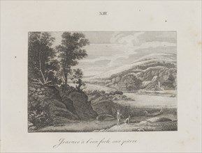 Art of the Lithograph: River Landscape, Plate XIII , 1819. Alois Senefelder (German, 1771-1834).