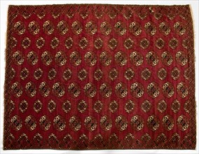 Turkmen Main Carpet, 1870s. Turkmenistan or Afghanistan, Saryk tribe, 19th century. Wool, silk; 171
