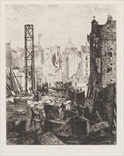 Demolition for the Opening of Boulevard St. Germain, 1862. Maxime Lalanne (French, 1827-1886), A.