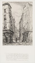 Rue des Marmousets (Old Paris), 1862. Maxime Lalanne (French, 1827-1886), A Cadart & F. Chevalier,