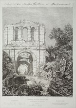 made to be frontispiece for L'Illustration Nouvelle for 1868 but not used: Ruins of the Gallien
