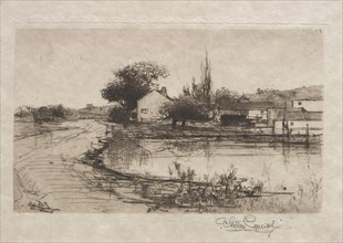 Sketch near Pittsfield, Mass., 1887-1888. Stephen Parrish (American, 1846-1938). Etching; sheet: 21