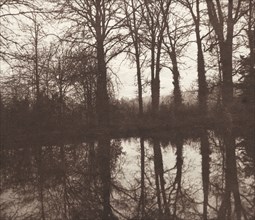 Winter Trees Reflected in a Pond, 1841-1842. William Henry Fox Talbot (British, 1800-1877). Salted