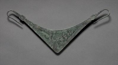 Woman's Belt Hanger (Zone), c. 725-675 BC. Greece, Geometric period (900- 700 BC). Bronze; overall: