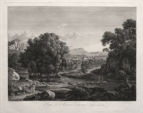 Heroic Landscape: Cattle Crossing the River, 1795. Johann Christian Reinhart (German, 1761-1847).