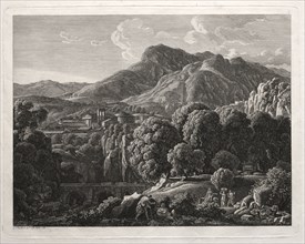 Heroic Landscape: Landscape with Town and River, 1799. Johann Christian Reinhart (German,