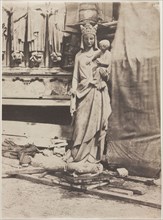 Statue of the Virgin, Notre Dame de Paris, 1853. Auguste Mestral (French, 1812-1884). Salted paper