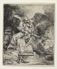 Abraham's Sacrifice, 1655. Rembrandt van Rijn (Dutch, 1606-1669). Etching and drypoint; sheet: 16.1