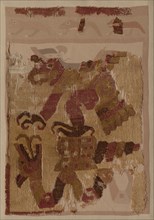 Textile Fragment, c. 50-650. Peru, Moche, north coast, 1st-7th century. Cotton and camelid fiber;