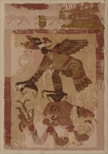 Textile Fragment, c. 50-650. Peru, Moche, north coast, 1st-7th century. Cotton and camelid fiber;