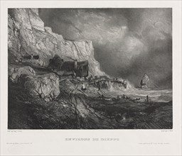 Six Marines, 1833. Eugène Isabey (French, 1803-1886). Lithograph on chine collé; sheet: 36.7 x 55.6
