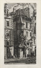 House with a Turret, rue de la Tixéranderie, Paris, 1852. Charles Meryon (French, 1821-1868).