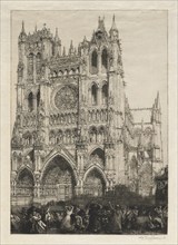 Amiens Cathedral, Inventory Day, 1887. Auguste Louis Lepère (French, 1849-1918). Etching; sheet: 46