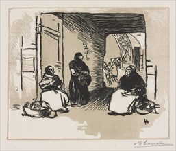 Bread-Sellers, 1889. Auguste Louis Lepère (French, 1849-1918), Ed. Sagot Editeur/Paris (embossed).