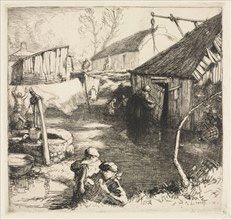 Fishermen's Quarters (Saint-Jean-de-Monts), 1915. Auguste Louis Lepère (French, 1849-1918).