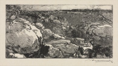 Fontainebleau Forest: The Cirque of Long-Rocher, 1888. Auguste Louis Lepère (French, 1849-1918).