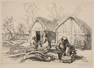 The Woodcutter’s House (Vendée), 1915. Auguste Louis Lepère (French, 1849-1918). Etching; sheet: 27