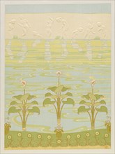 Decoration in Enameled Tiles for Bathroom, 1898. Félix Albert Anthyme Aubert (French, 1866-1940),